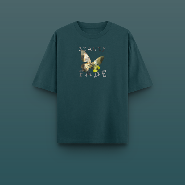 BEAUTY FADE | Oversized Tee (Midnight Teal)