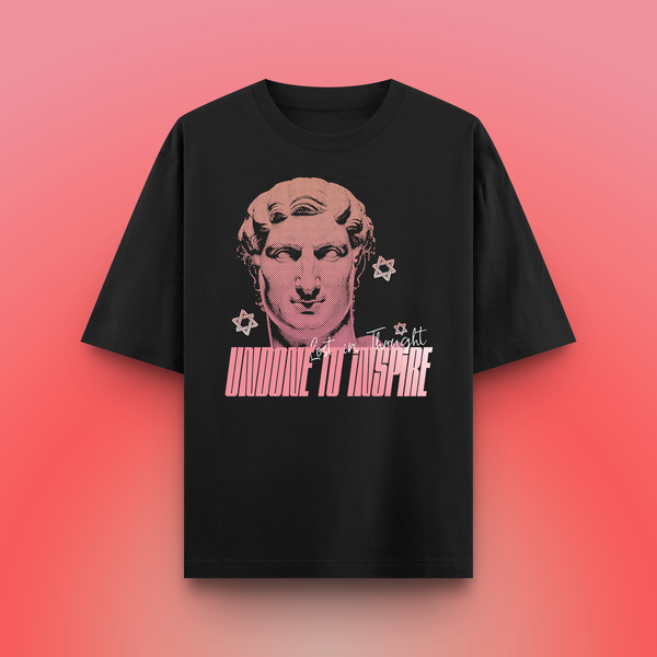 UNDONE TO INSPIRE | Oversized Tee (Midnight Black)